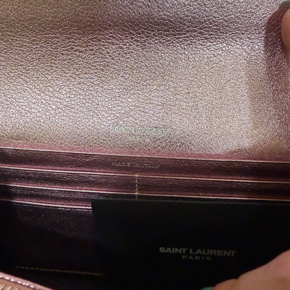 YSL METALLIC PINK WALLET/CLUTCH - Picture 9 of 13